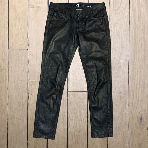 7 For All Mankind Denim - 𝅺7 FOR ALL MANKIND SIZE 26 LUCY COATED SKINNY JEAN